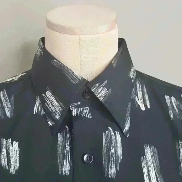 Marcello Sport Men's‎ Button Doen Shirt Size Large Black - Picture 3 of 7